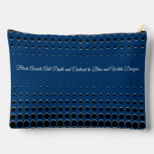 Promotie Tagline Halftoon Blauw Zwart Wit Etui (Achterkant)