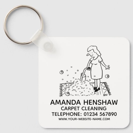 Promotie tapijtreiniging sleutelhanger (Voorkant)