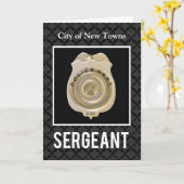 , promotie tot sergeant kaart (Gele Bloem)