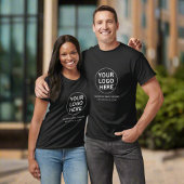 Promotie Unisex Medewerker Uniform Zwart T-shirt