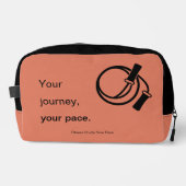 Promotie Uw reis Uw tempo - Sinaasappel Zwart Toilettasje (Voorkant)