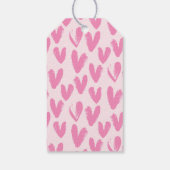 Promotie-Valentijnsdag voor onroerend goed Cadeaulabel (Achterkant)