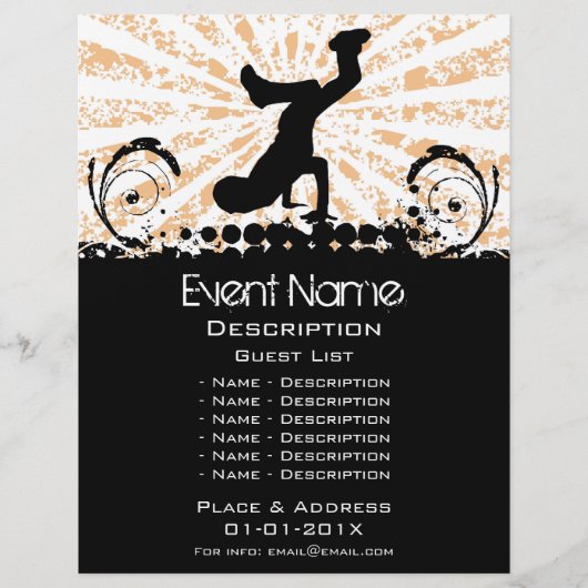 Promotie van Breakdance-evenementen Flyer (Voorkant)