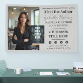 Promotie van de handtekeningen- en verschijningsda spandoek (Beurs)