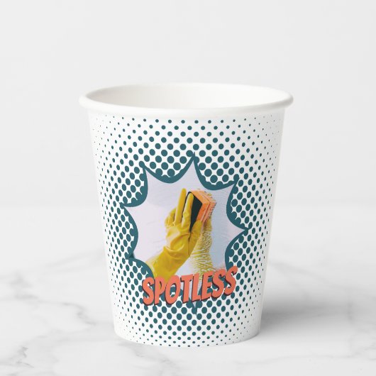Promotie van de House Cleaning Service Papieren Bekers (Voorkant)