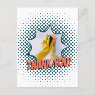 Promotie van de schoonmaakservice van het huis Har Briefkaart