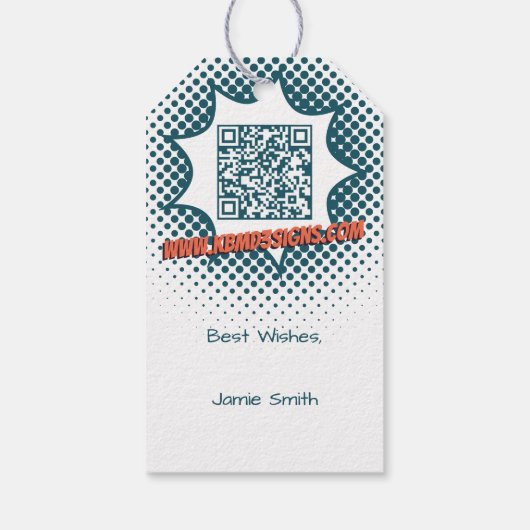 Promotie van de schoonmaakservice van het huis Har Cadeaulabel (Achterkant)