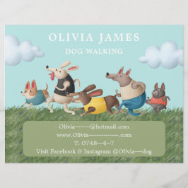 Promotie van diensten voor het verlenen van dienst flyer