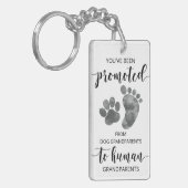 Promotie van grootouders van honden naar mensen sleutelhanger (Voorkant Links)