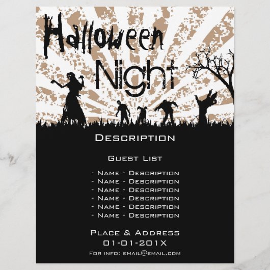 Promotie van Halloween-evenementen Flyer (Voorkant)
