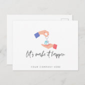 Promotie van het vastgoedbedrijf briefkaart (Voorkant / Achterkant)