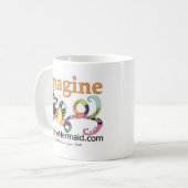 Promotie van ImagineMermaid.com Koffiemok (Voorkant links)