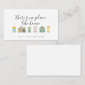 Promotie van onroerend goed visitekaartje (Voorkant / Achterkant)