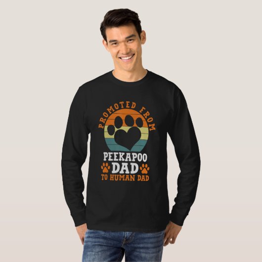 Promotie van Peekapoo Dad Funny Pekeapoo Humor T-shirt (Voorkant volledig)