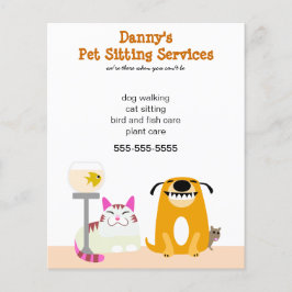 Promotie van Pet Sitter Flyer