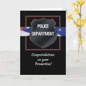 Promotie van politiemedewerkers Felicitatiebadge Kaart (Gele Bloem)