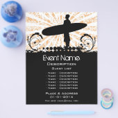 Promotie van surfgebeurtenis flyer (Enkel)