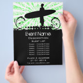 Promotie van surfgebeurtenis flyer (Hand)