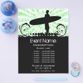 Promotie van surfgebeurtenis flyer (Enkel)