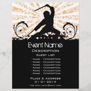 Promotie van vechtsportevenementen flyer