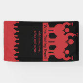 Promotie van wijnproeverij evenementen spandoek (Horizontaal)