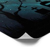 Promotie van Zombie graveyard costume party club Poster (Hoek)