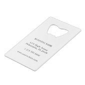 Promotie voor Business Company Logo Creditkaart Flessenopener (Achterkant Gekanteld)