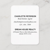 Promotie voor Cute House Real Estate Agent Aanbevelingskaartje (Achterkant)