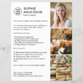 Promotie voor de Modern Logo White Event Planner Flyer (Voorkant)