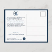 Promotie voor financiële planner Hartelijk dank Briefkaart (Achterkant)