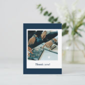 Promotie voor financiële planner Hartelijk dank Briefkaart (Staand voorkant)