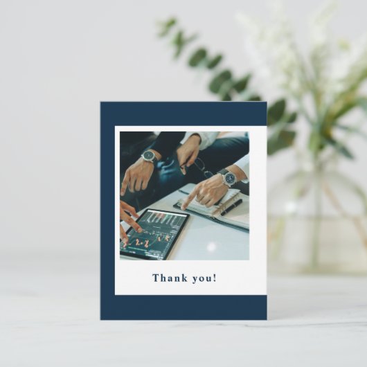 Promotie voor financiële planner Hartelijk dank Briefkaart (Staand voorkant)