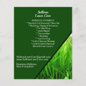 Promotie voor grassmoes in de grassector flyer (Achterkant)