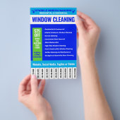Promotie voor het opschonen van vensters flyer (Hand)