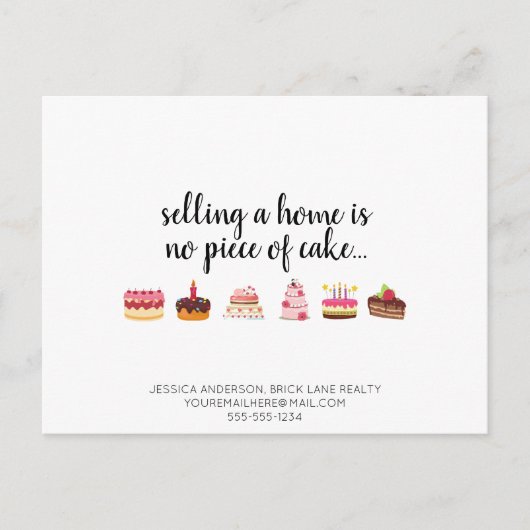 Promotie voor homepage van onroerend goed briefkaart (Voorkant)