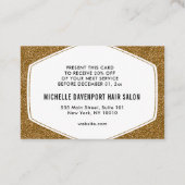 Promotie voor kleine bedrijven kortingskaartje (Achterkant)