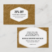 Promotie voor kleine bedrijven kortingskaartje (Voorkant / Achterkant)