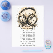 Promotie voor muzikale evenementen flyer (Enkel)