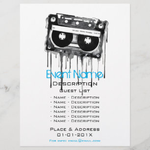 Promotie voor muzikale evenementen flyer