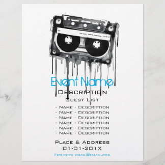 Promotie voor muzikale evenementen flyer