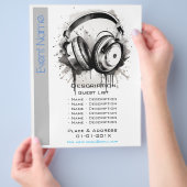 Promotie voor muzikale evenementen flyer (Hand)