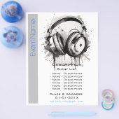 Promotie voor muzikale evenementen flyer (Enkel)