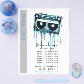 Promotie voor muzikale evenementen flyer (Enkel)