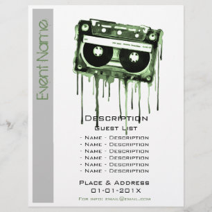 Promotie voor muzikale evenementen flyer