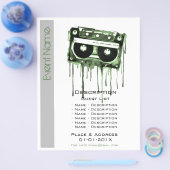 Promotie voor muzikale evenementen flyer (Enkel)