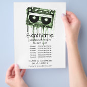 Promotie voor muzikale evenementen flyer (Hand)