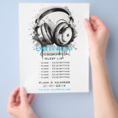 Promotie voor muzikale evenementen flyer (Hand)