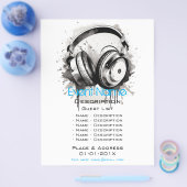 Promotie voor muzikale evenementen flyer (Enkel)