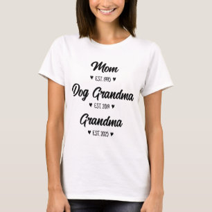 Promotie voor nieuwe oma zwangerschapsaankondiging t-shirt