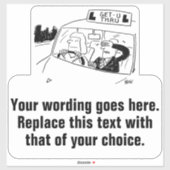 Promotie voor rijinstructeur sticker (Vel)